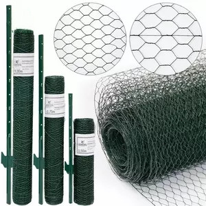 Grillage hexagonal galvanisé ou galvanisé par PVC de clôture de jardin de fil de poulet d'acier inoxydable