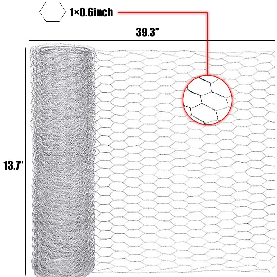 Treillis métallique hexagonal galvanisé en acier/PVC Gabion