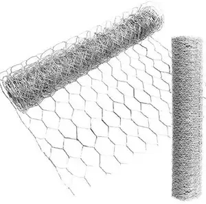 Grillage hexagonal galvanisé ou galvanisé par PVC de clôture de jardin de fil de poulet d'acier inoxydable